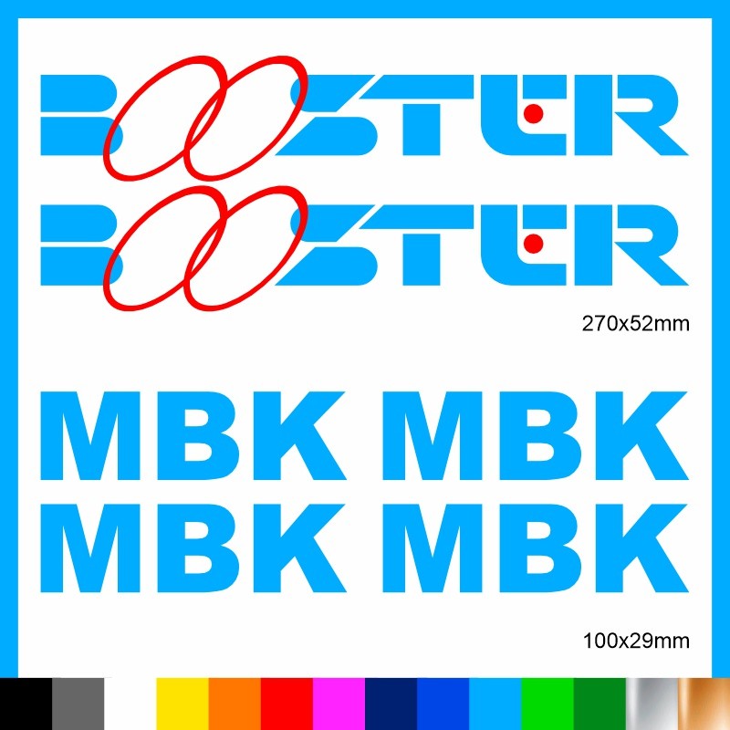 Kit Booster mbk adesivi prespaziati stickers moto scooter casco