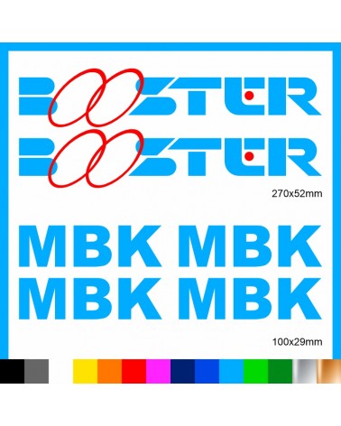 Kit Booster mbk adesivi prespaziati stickers moto scooter casco