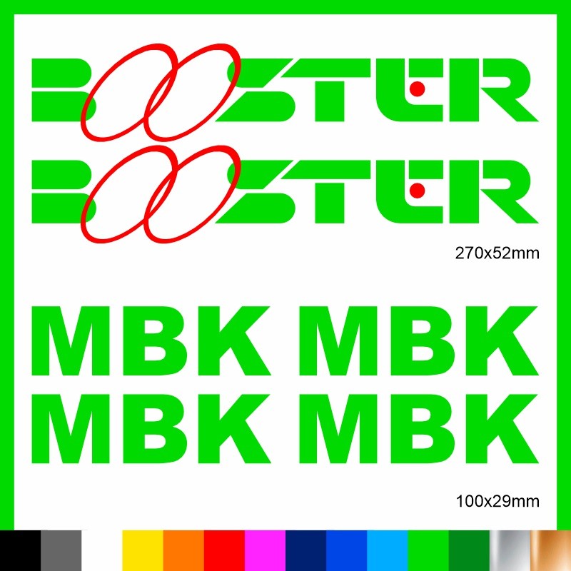 Kit Booster mbk adesivi prespaziati stickers moto scooter casco