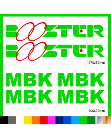 Kit Booster mbk adesivi prespaziati stickers moto scooter casco