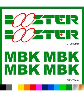 Kit Booster mbk adesivi prespaziati stickers moto scooter casco