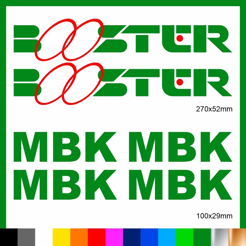 Kit Booster mbk adesivi prespaziati stickers moto scooter casco