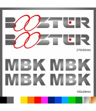 Kit Booster mbk adesivi prespaziati stickers moto scooter casco