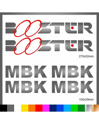 Kit Booster mbk adesivi prespaziati stickers moto scooter casco