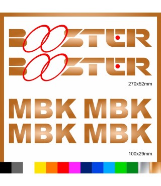 Kit Booster mbk adesivi prespaziati stickers moto scooter casco