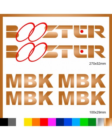 Kit Booster mbk adesivi prespaziati stickers moto scooter casco