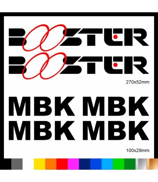 Kit Booster mbk adesivi prespaziati stickers moto scooter casco