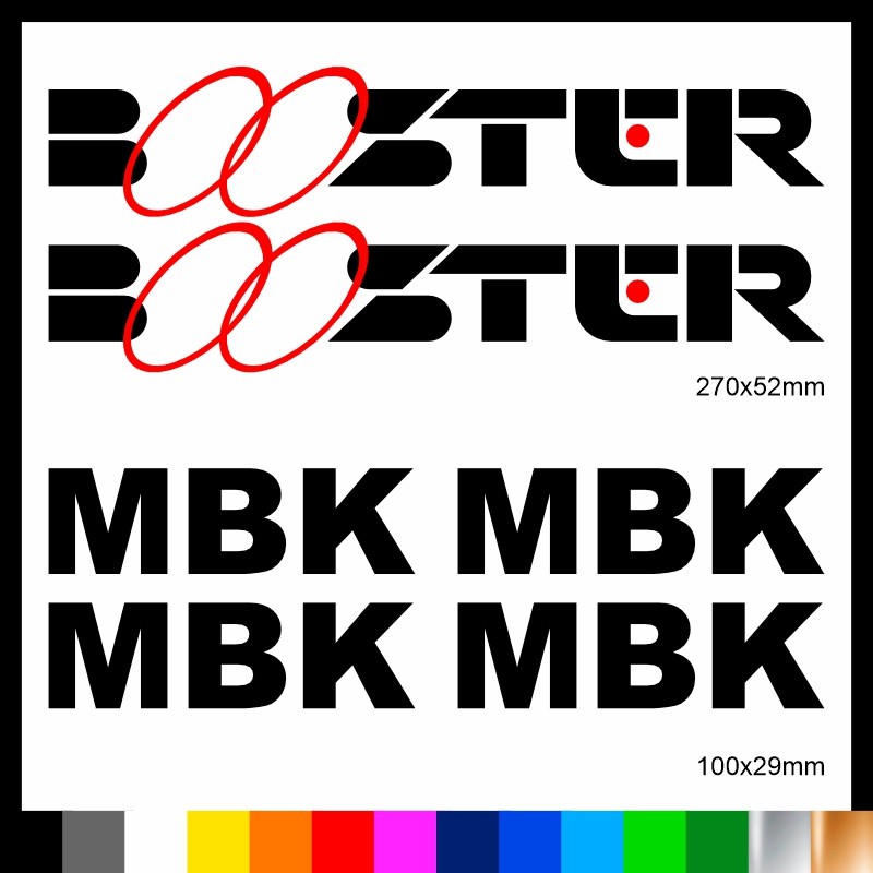 Kit Booster mbk adesivi prespaziati stickers moto scooter casco