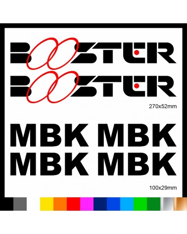 Kit Booster mbk adesivi prespaziati stickers moto scooter casco