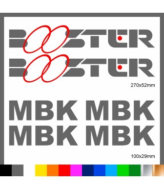 Kit Booster mbk adesivi prespaziati stickers moto scooter casco