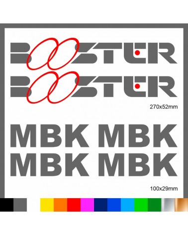 Kit Booster mbk adesivi prespaziati stickers moto scooter casco