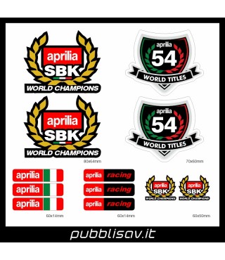 Kit Adesivi Aprilia Racing SBK World Champions Titles