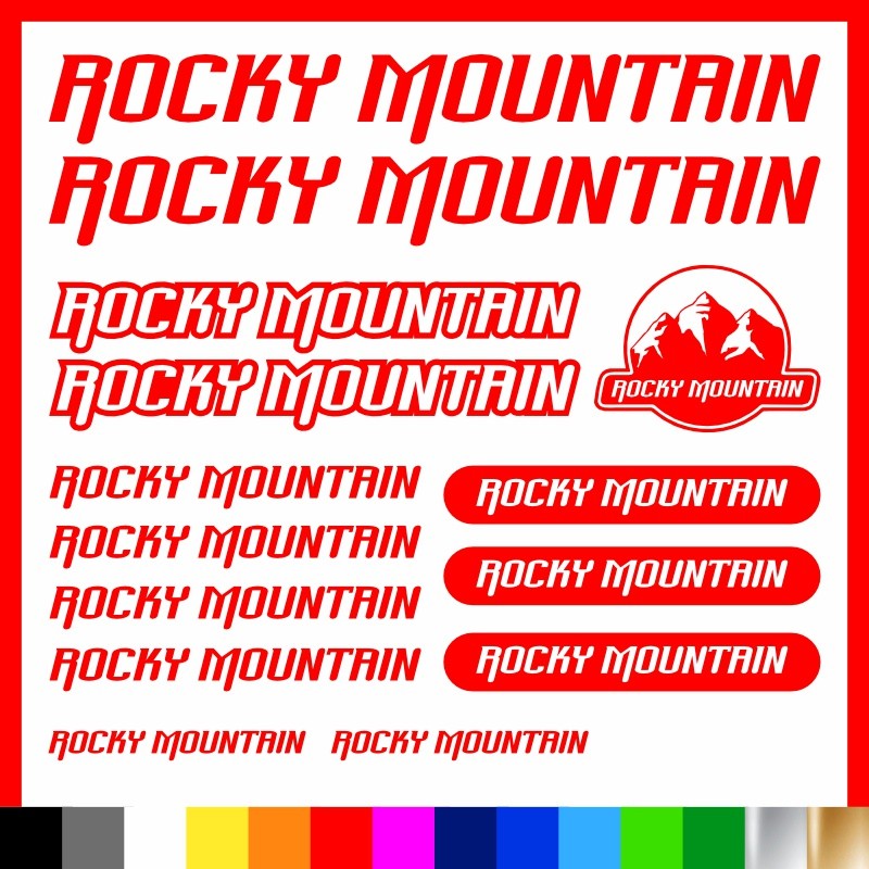 Kit Rocky Mountain adesivi prespaziati bici