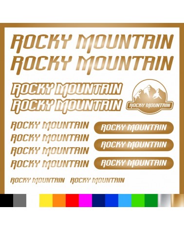 Kit Rocky Mountain adesivi prespaziati bici