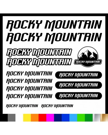 Kit Rocky Mountain adesivi prespaziati bici