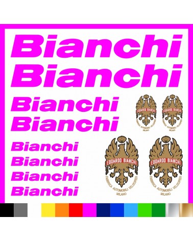 Kit Bianchi Logo adesivi prespaziati bici