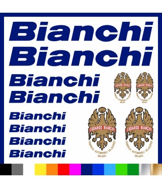 Kit Bianchi Logo adesivi prespaziati bici