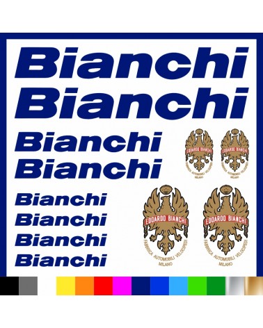 Kit Bianchi Logo adesivi prespaziati bici