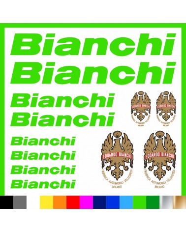 Kit Bianchi Logo adesivi prespaziati bici