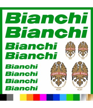 Kit Bianchi Logo adesivi prespaziati bici