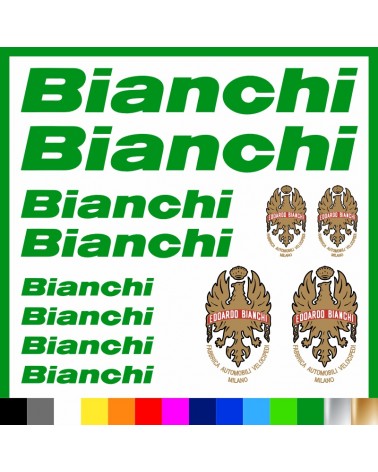 Kit Bianchi Logo adesivi prespaziati bici