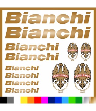 Kit Bianchi Logo adesivi prespaziati bici