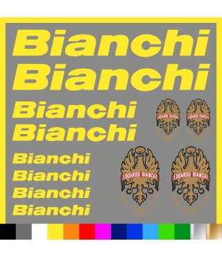 Kit Bianchi Logo adesivi prespaziati bici