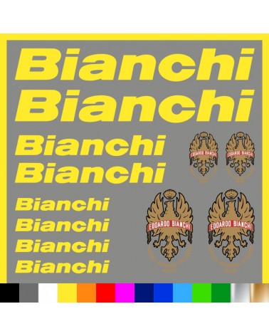 Kit Bianchi Logo adesivi prespaziati bici