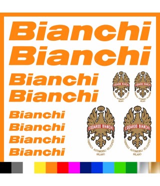 Kit Bianchi Logo adesivi prespaziati bici