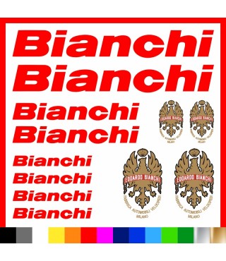 Kit Bianchi Logo adesivi prespaziati bici