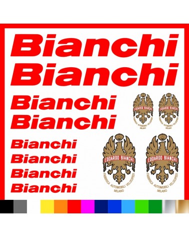 Kit Bianchi Logo adesivi prespaziati bici