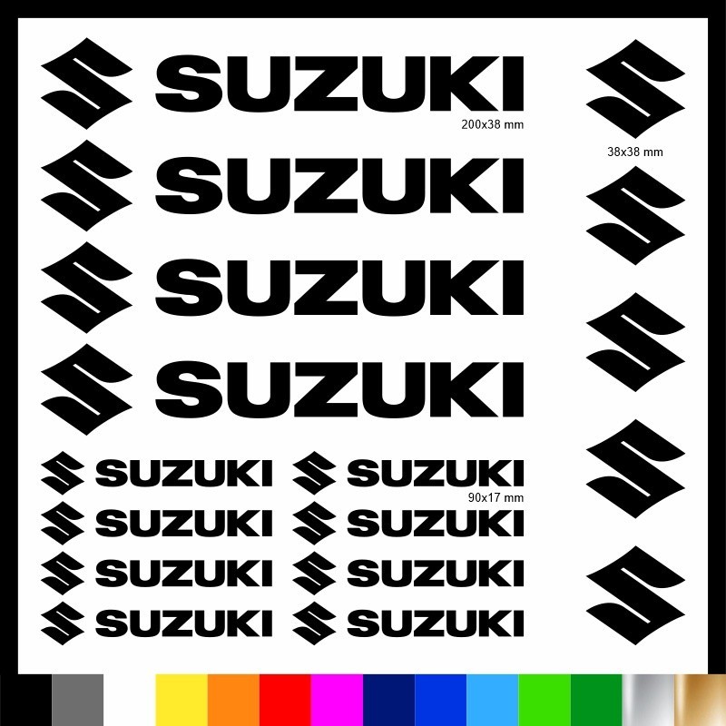 Kit Suzuki 17 Adesivi Decals Sticker Moto | Pubblisav
