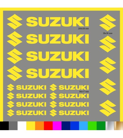 Kit Suzuki 17 Adesivi Decals Sticker Moto | Pubblisav