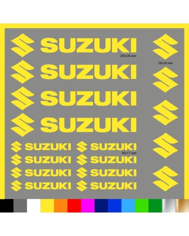 Kit Suzuki 17 Adesivi Decals Sticker Moto | Pubblisav