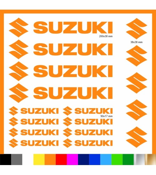 Kit Suzuki 17 Adesivi Decals Sticker Moto | Pubblisav