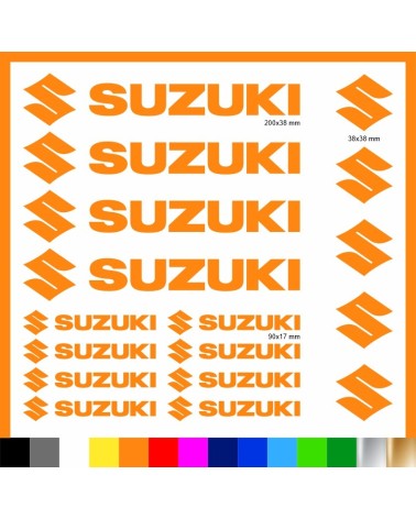 Kit Suzuki 17 Adesivi Decals Sticker Moto | Pubblisav