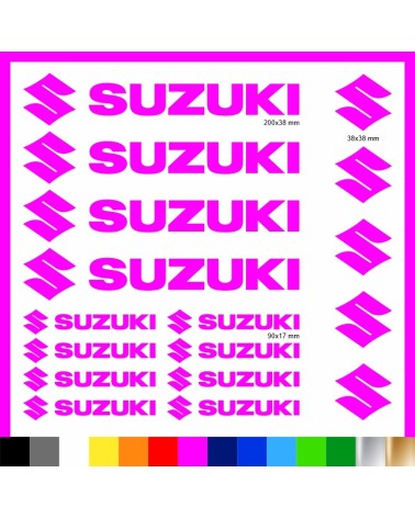 Kit Suzuki 17 Adesivi Decals Sticker Moto