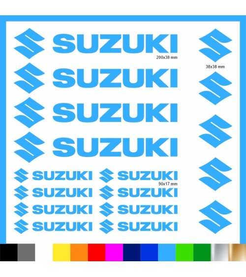 Kit Suzuki 17 Adesivi Decals Sticker Moto | Pubblisav