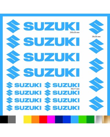 Kit Suzuki 17 Adesivi Decals Sticker Moto | Pubblisav