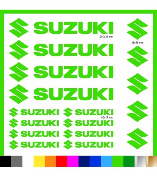 Kit Suzuki 17 Adesivi Decals Sticker Moto | Pubblisav