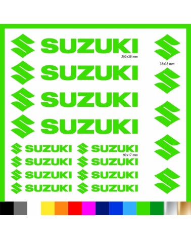 Kit Suzuki 17 Adesivi Decals Sticker Moto | Pubblisav