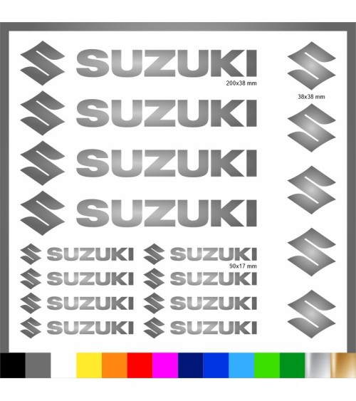 Kit Suzuki 17 Adesivi Decals Sticker Moto | Pubblisav