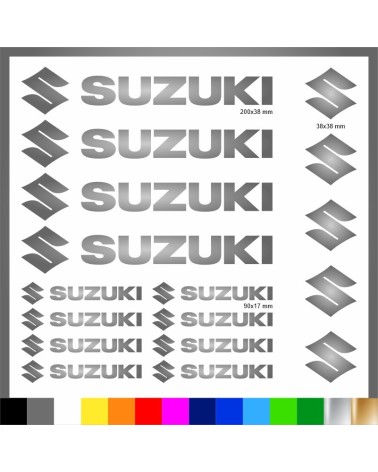 Kit Suzuki 17 Adesivi Decals Sticker Moto | Pubblisav