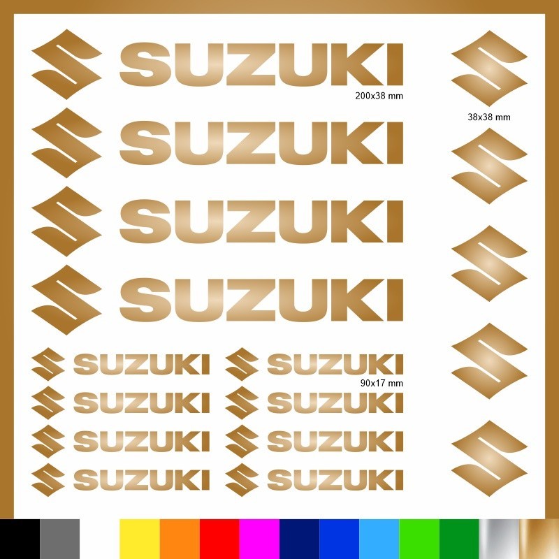 Kit Suzuki 17 Adesivi Decals Sticker Moto