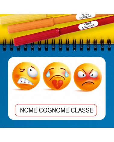 ETICHETTE ADESIVE SCUOLA PERSONALIZZATE CON NOME, COGNOME E/O