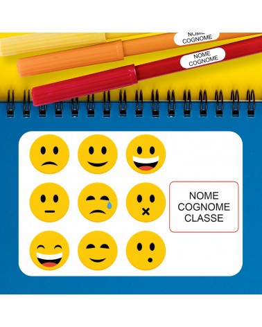 ETICHETTE ADESIVE SCUOLA PERSONALIZZATE CON NOME, COGNOME E/O