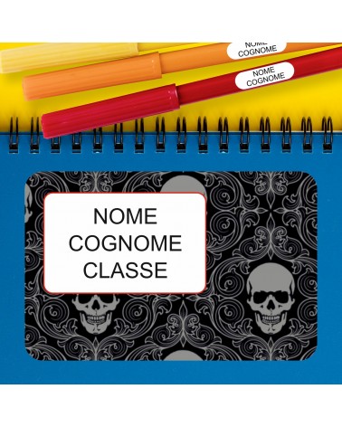 ETICHETTE ADESIVE SCUOLA PERSONALIZZATE CON NOME, COGNOME E/O