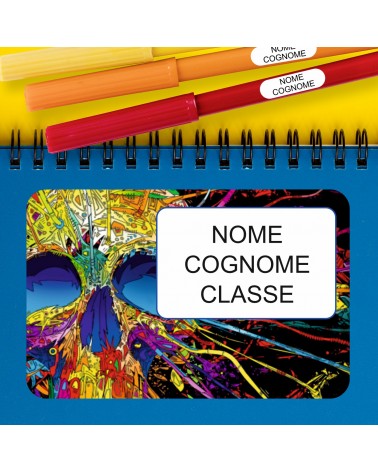 ETICHETTE ADESIVE SCUOLA PERSONALIZZATE CON NOME, COGNOME E/O