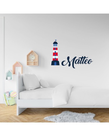 WALL STICKERS ADESIVI MURALI CAMERETTA BAMBINI NOME