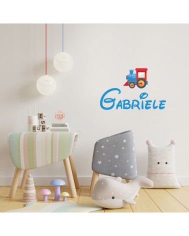 WALL STICKERS ADESIVI MURALI CAMERETTA BAMBINI NOME